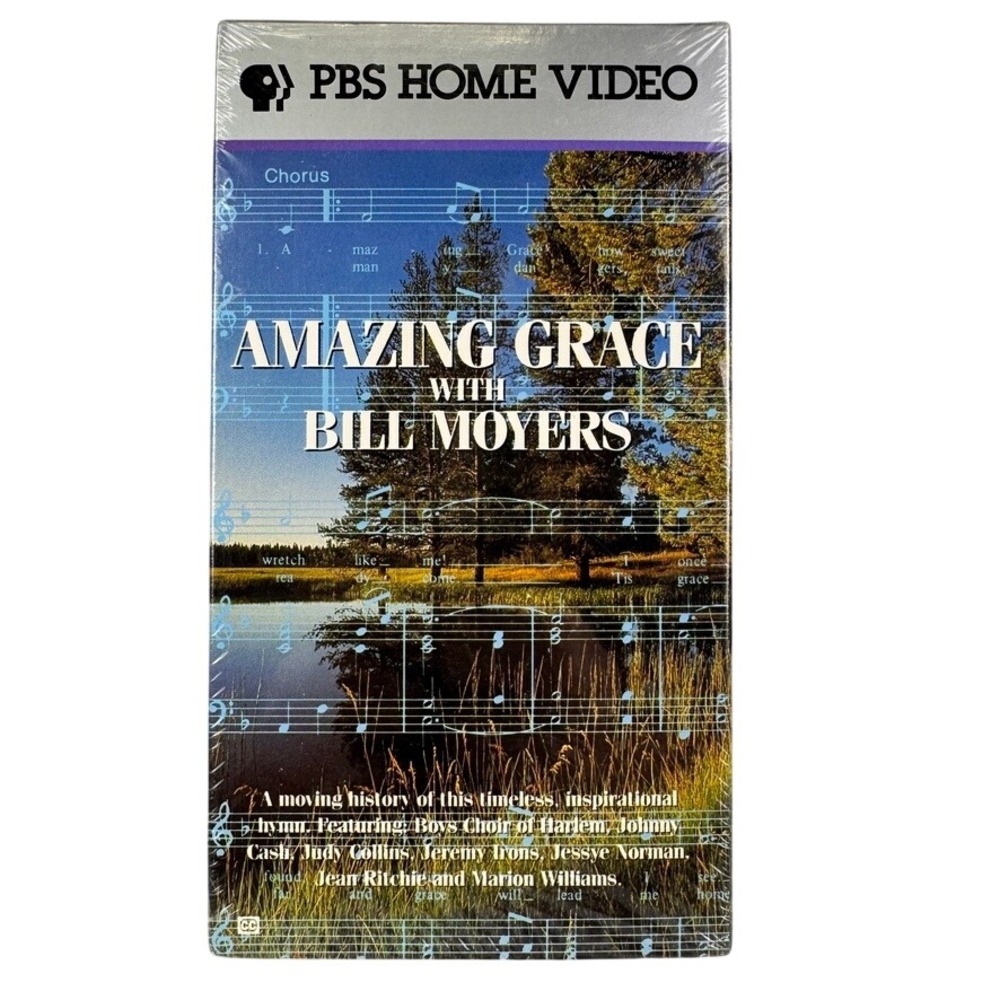Amazing Grace with Bill Moyers VHS PBS Home Video 1990 Johnny Cash New‎ Sealed